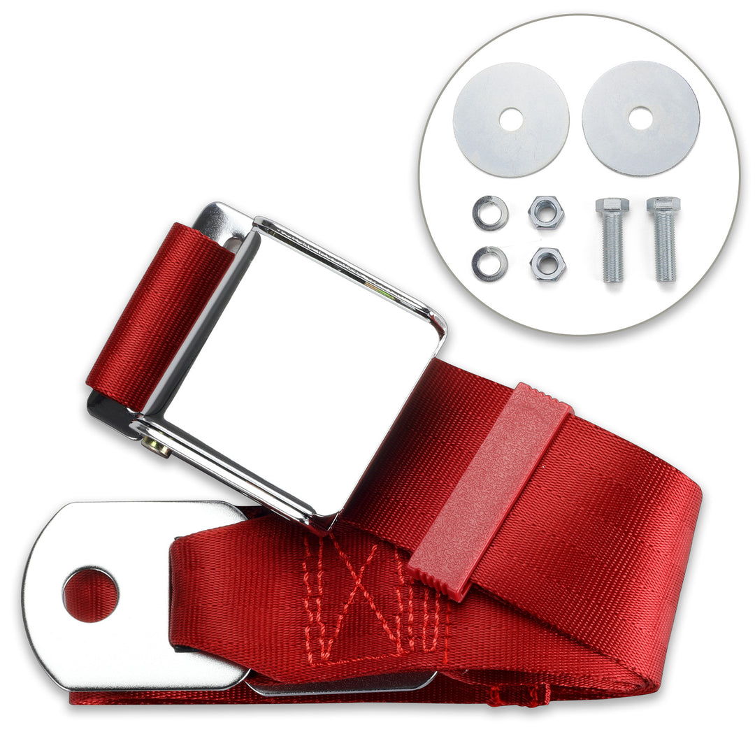 2-Point Lap Seat Belt – Lift Latch (Aviation Style) – Universal