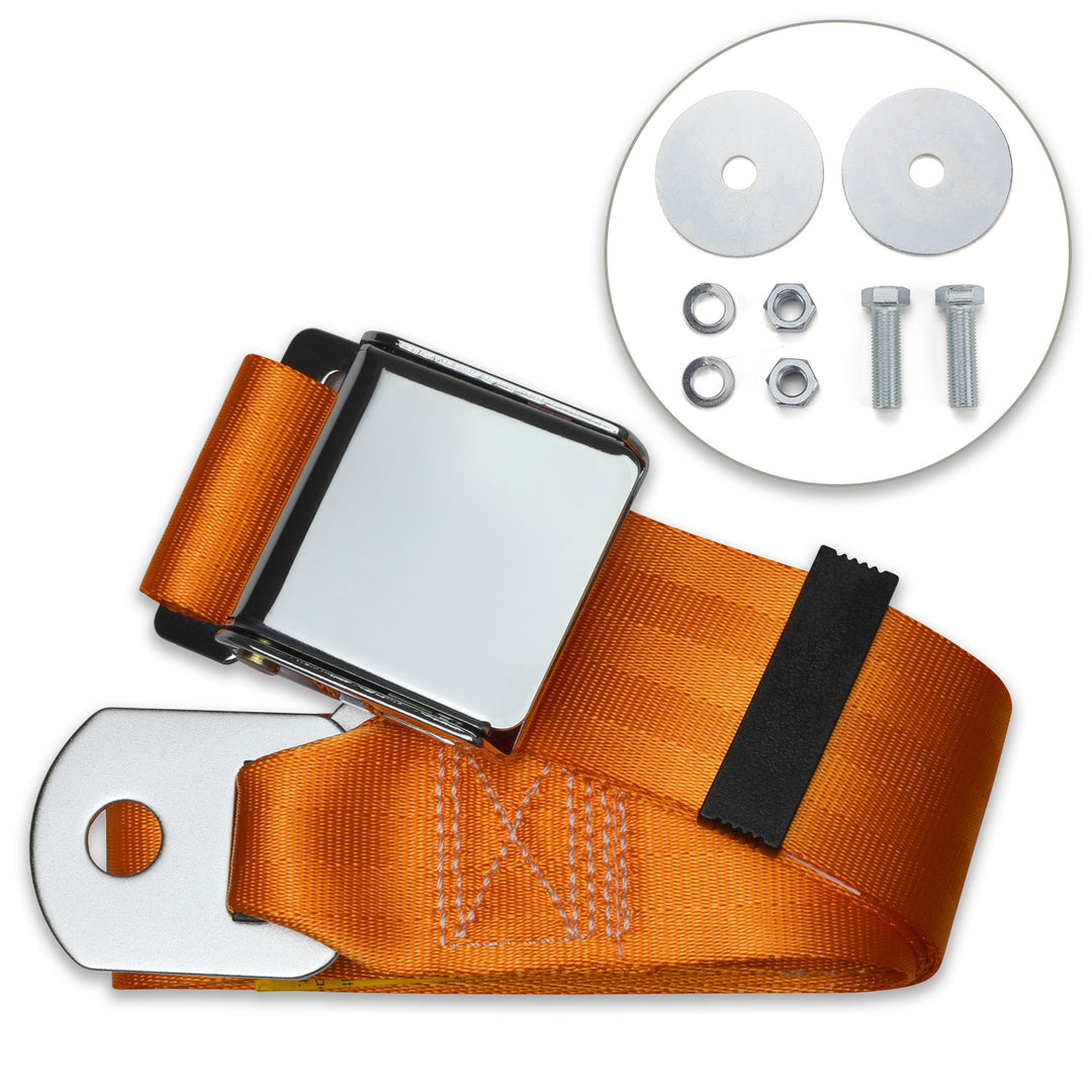【Oblada】OBLADA SLIDE BELT 2-Point Lap Seat Belt – Lift Latch (Aviation Style) – Universal