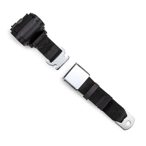 2-Point Retractable Lap Seat Belt – Lift Latch (Aviation Style) – Universal Fit