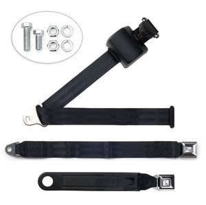 3-Point Retractable Shoulder Seat Belt  – Push Button – Universal Fit – Bench Seat