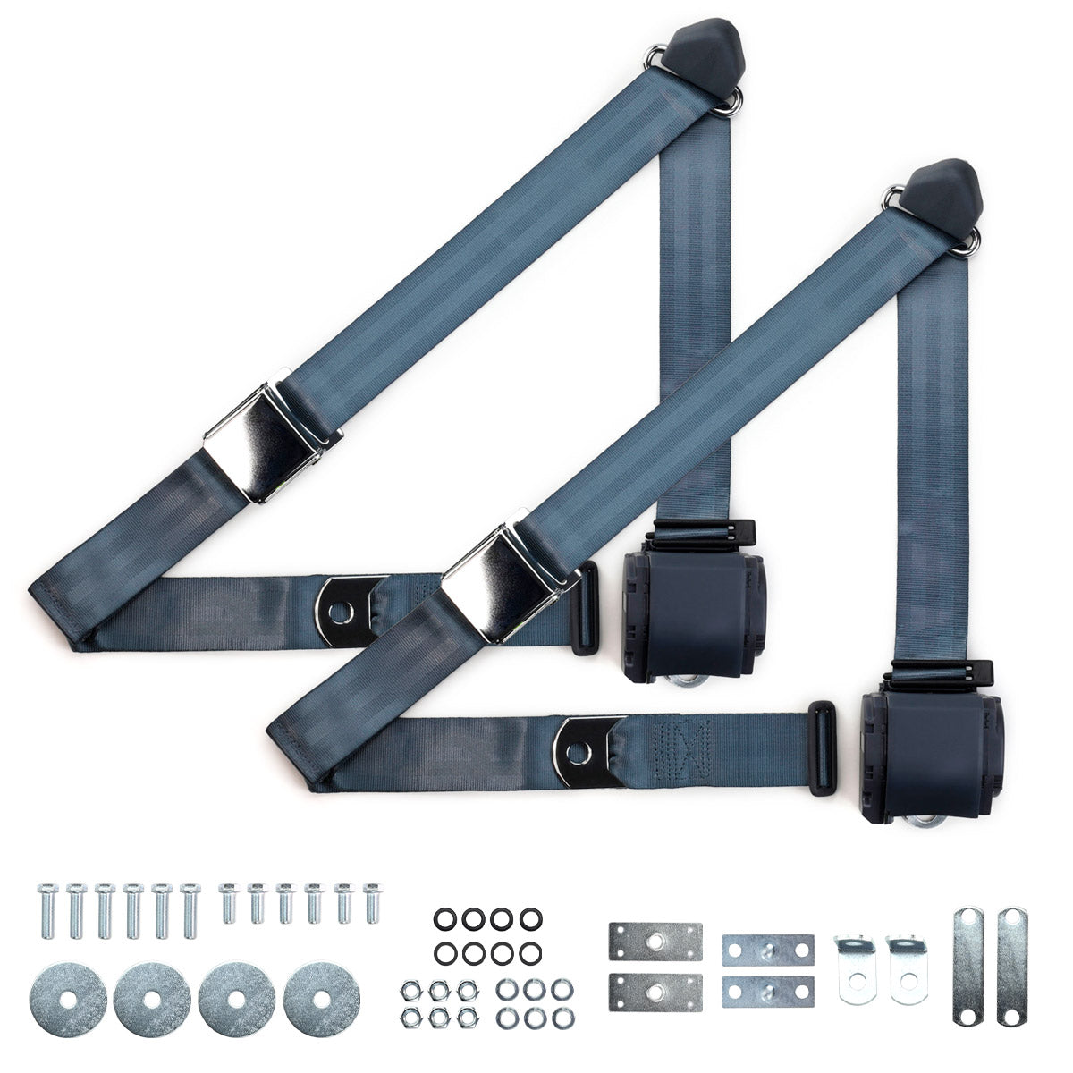1955-1957 Chevrolet Shoulder Belt Kit with Aviation Style Buckles