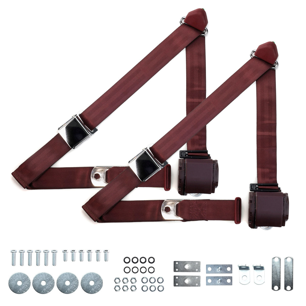 1955-1957 Chevrolet Shoulder Belt Kit with Aviation Style Buckles