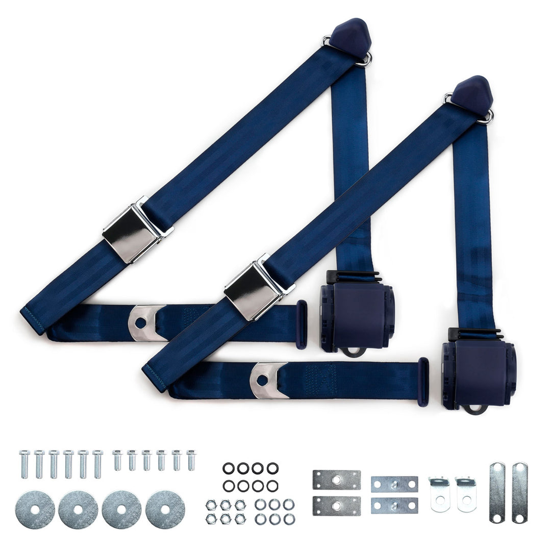 1955-1957 Chevrolet Shoulder Belt Kit with Aviation Style Buckles