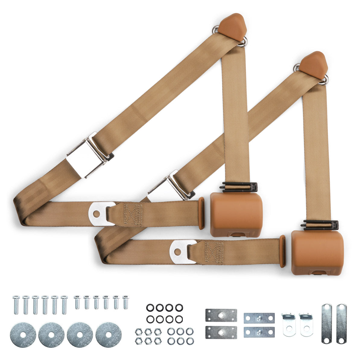1955-1957 Chevrolet Shoulder Belt Kit with Aviation Style Buckles