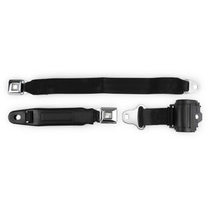 2-Point Retractable Lap Seat Belt – Push Button – Universal Fit – Bench Seat