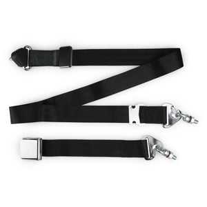 3-Point Non-Retractable Shoulder Seat Belt – Lift Latch (Aviation Style) – Universal Fit