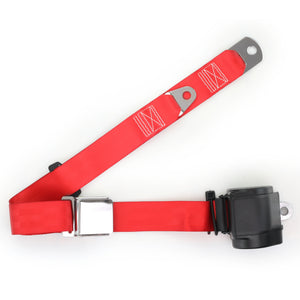 3-Point Retractable Shoulder Rear Seat Belt – Lift Latch (Aviation Style) – Universal Fit