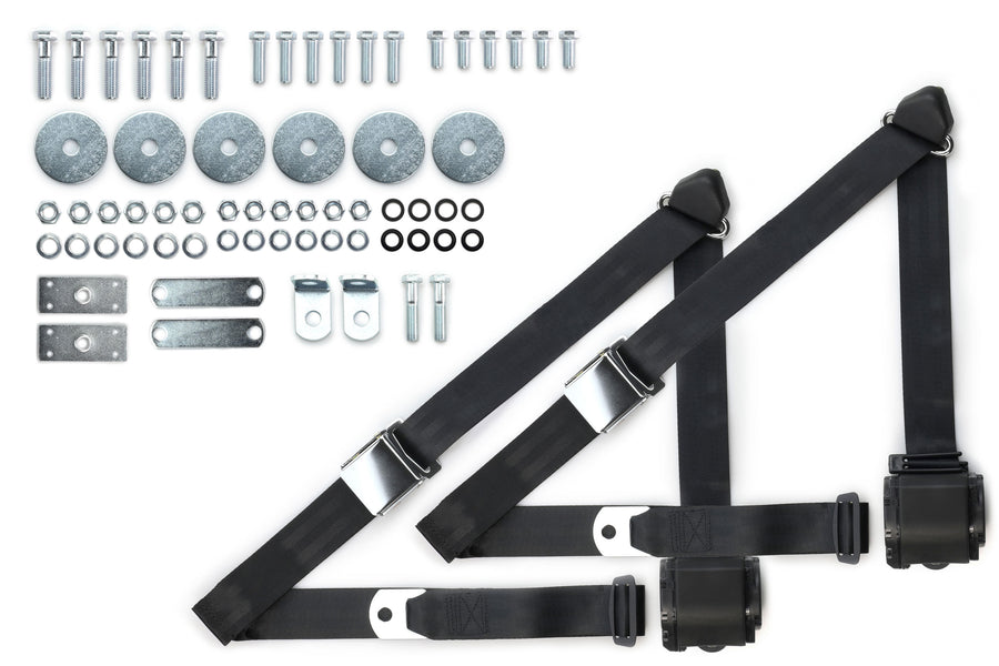 1955-1957 Chevrolet Shoulder Belt Kit with Aviation Style Buckles