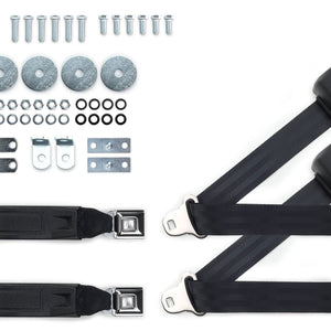 1966-75 Oldsmobile Toronado Shoulder Belt Kit with Push Button Buckles – For Bucket Seats-RetroBelt