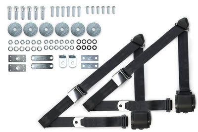 1964-72 Chevrolet Biscayne Shoulder Belt Kit with Aviation Style Buckles-RetroBelt