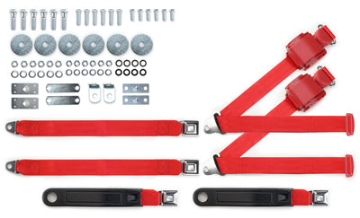 1964-75 Oldsmobile 88 Shoulder Belt System with Push Button Buckles – For Bench Seats-RetroBelt