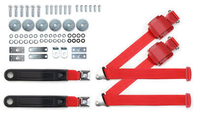 1965-68 Oldsmobile Dynamic 88 Shoulder Belt System with Push Button Buckles – For Bucket Seats-RetroBelt