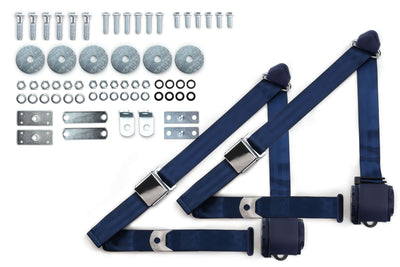 1974-75 Chevrolet Chevelle Malibu Shoulder Belt Kit with Aviation Style Buckles-RetroBelt