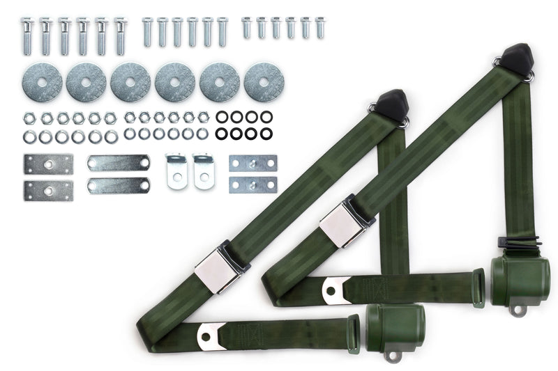 1964-69 Buick Special Shoulder Belt Kit with Aviation Style Buckles-RetroBelt