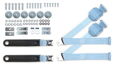 1964-69 Buick Special Shoulder Belt Kit with Push Button Buckles – For Bucket Seats-RetroBelt