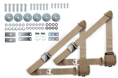 1970-75 Chevrolet Monte Carlo Shoulder Belt Kit with Aviation Style Buckles-RetroBelt