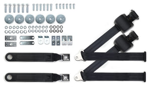 1967-73 Mercury Cougar Shoulder Belt Kit with Push Button Buckles – For Bucket Seats-RetroBelt