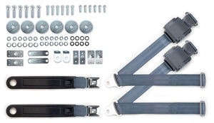 1967-73 Mercury Cougar Shoulder Belt Kit with Push Button Buckles – For Bucket Seats-RetroBelt