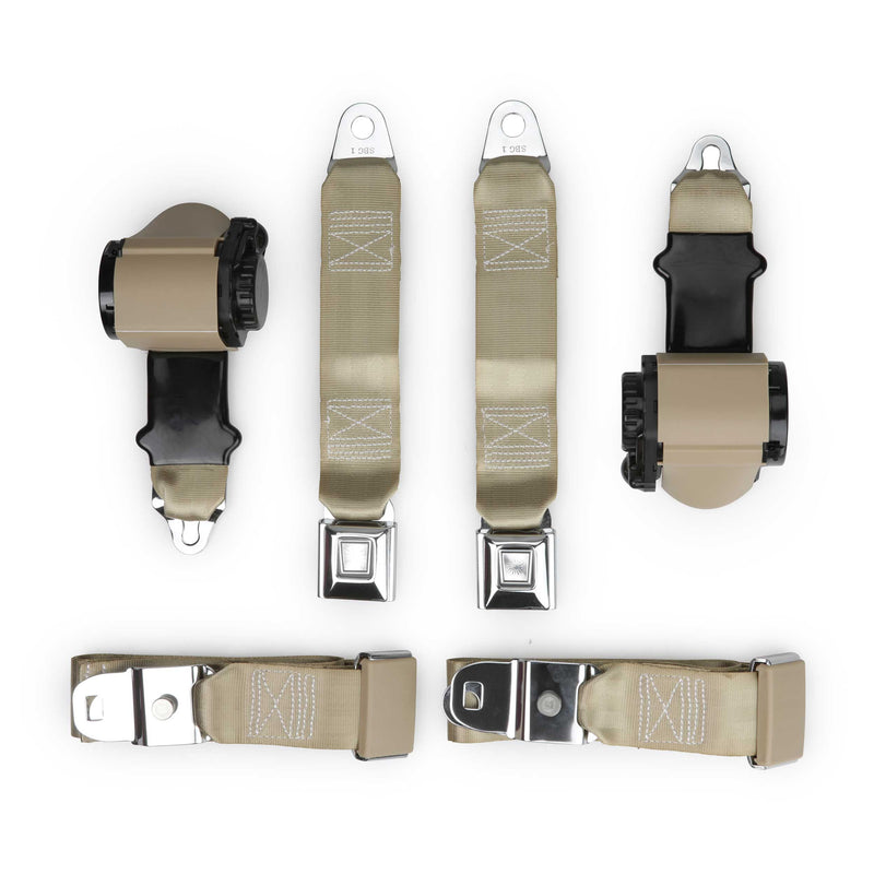1970-1971 Corvette Shoulder Belt Kit with Single Retractors