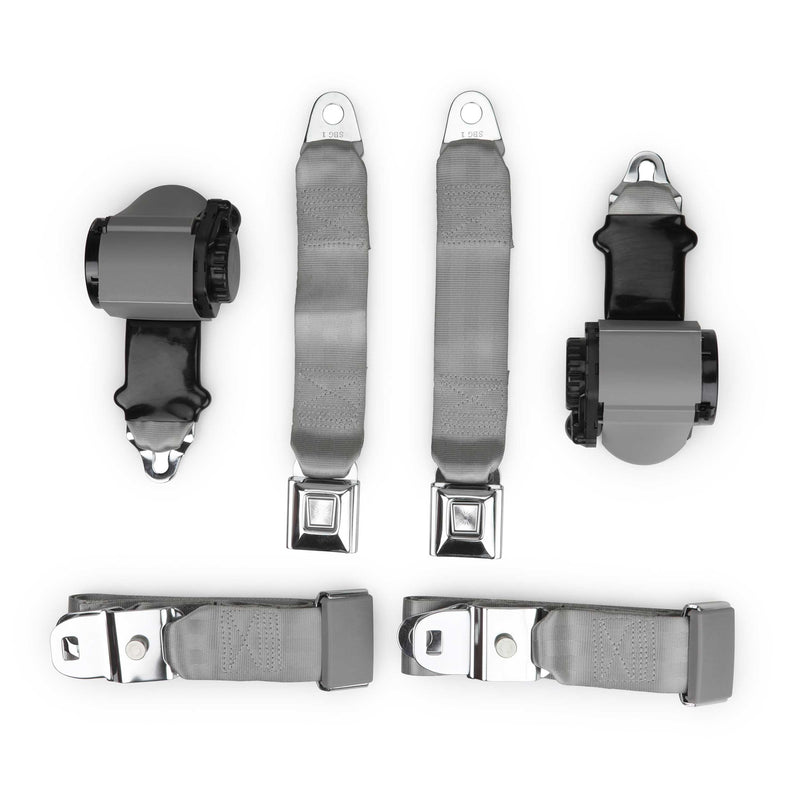 1970-1971 Corvette Shoulder Belt Kit with Single Retractors