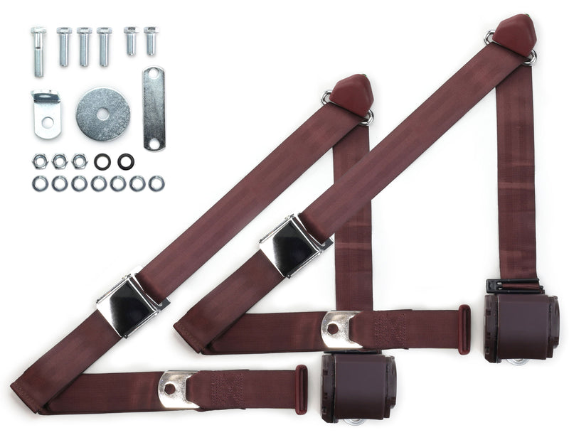 1970-73 Datsun 240Z Shoulder Belt Kit with Aviation Style Buckles-RetroBelt