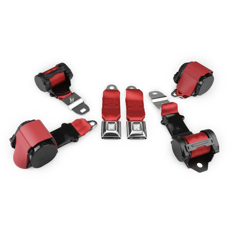 1972-1973 Corvette Shoulder Belt Kit with Dual Retractors