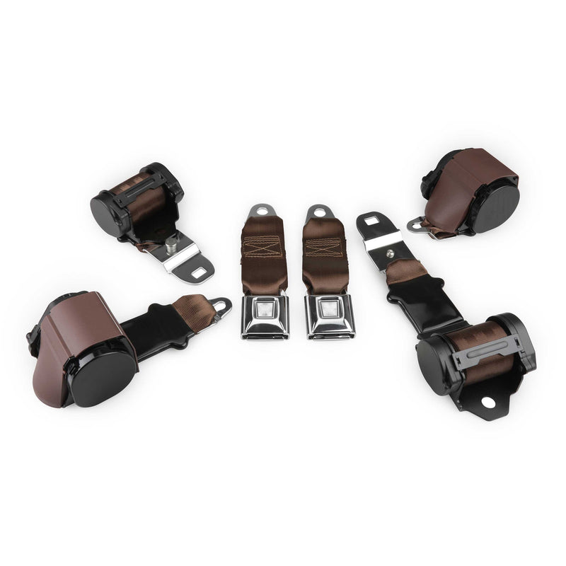 1972-1973 Corvette Shoulder Belt Kit with Dual Retractors