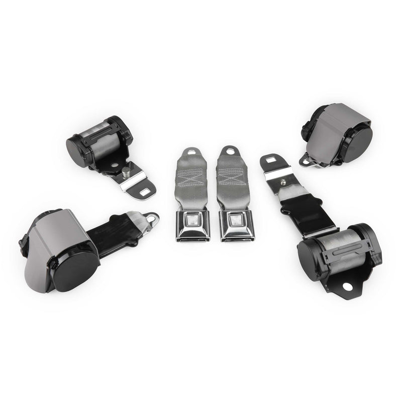 1972-1973 Corvette Shoulder Belt Kit with Dual Retractors